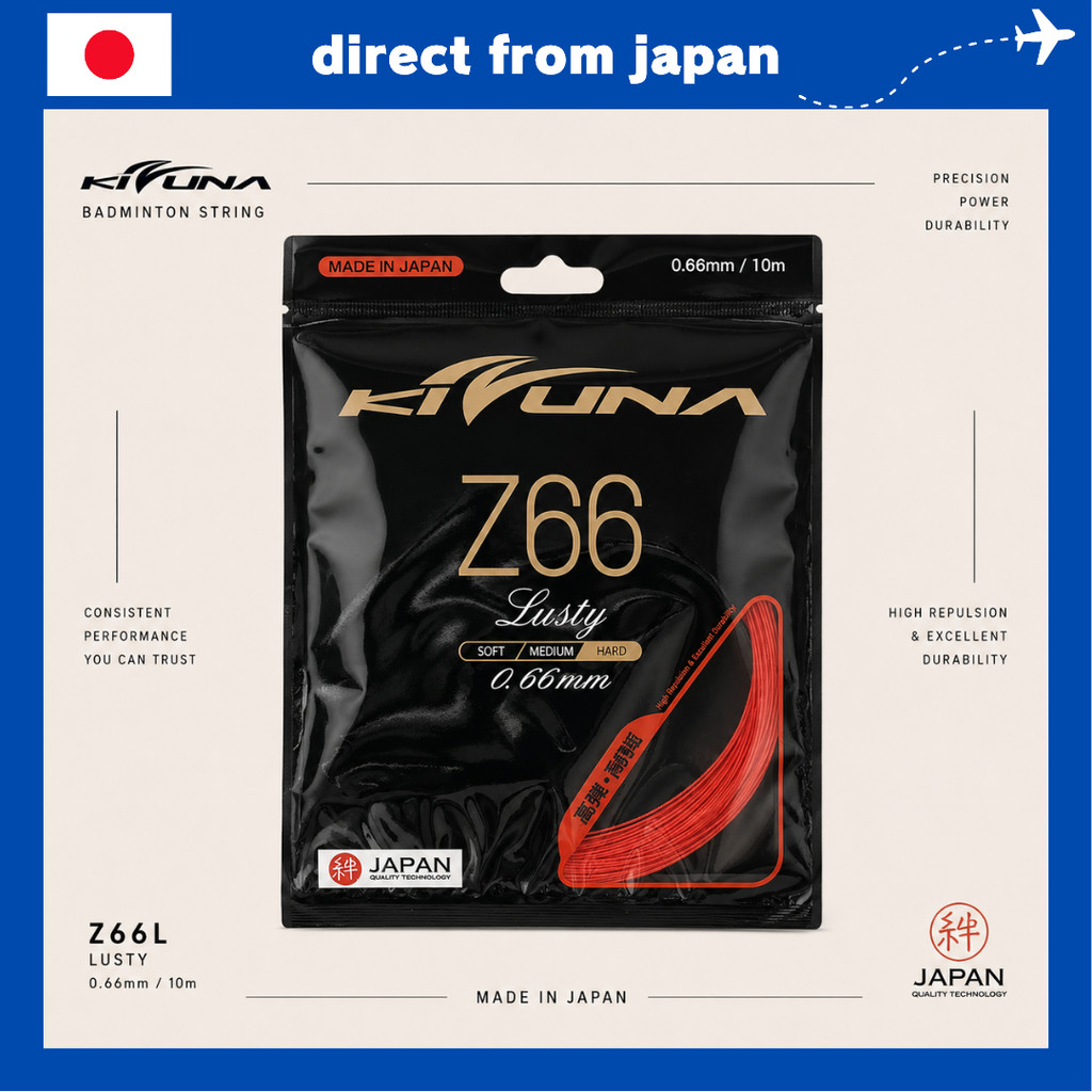Kizuna Z66L Badminton String High Repulsion String