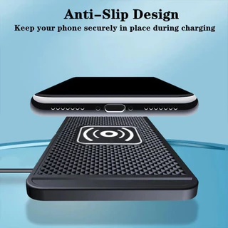 Singee Car Wireless Charger Silicone Non Slip Pad Car Wireless Phone Charger Station Fast Charging Silicone Pad Stand
