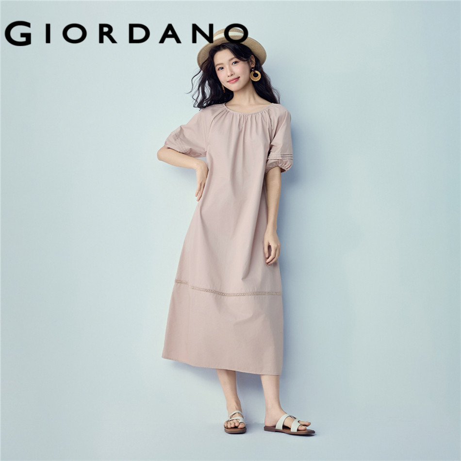 GIORDANO WOMEN GIORDANO Women Dress Pure Cotton 05466347