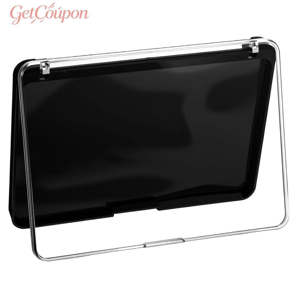 GETCOUPON พาเลทแต่งหน้าแม่เหล็ก, พาเลทอายแชโดว์เปล่าสีดําพลาสติก, น้ําหนักเบาพร้อมกล่องเก็บของสําหรับเดินทางชั้นนํา Frosted สําหรับเครื่องสําอาง DIY