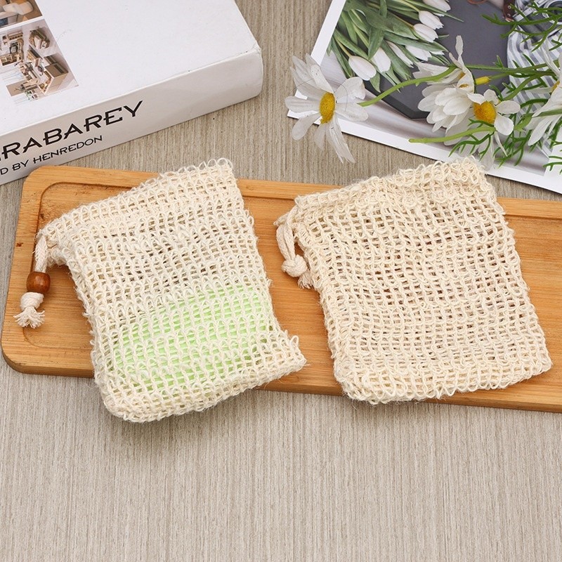 LoomLab ถุงตาข่ายตีฟองสบู่ เนื้อนุ่ม เพิ่มฟอง ขนาด 14*9cm สบู่ขนาดไม่เกิน 150 กรัม soap mesh bubble bags Soft mesh