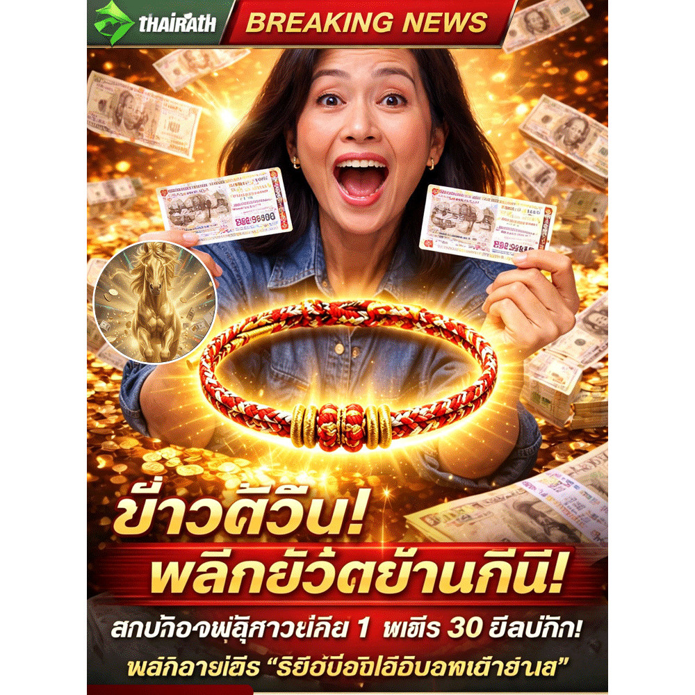 จัดส่งทันที กำไลเชือกแดงมงคล กำไลข้อมือเสริมดวง โชคลาภ ทรัพย์สิน เงินทอง วาสนา เครื่องรางนำโชค สไตล์ไทย สายถักสีแดง ประดับลูกปัดทอง ใส่ได้ทุกวัน ของขวัญมงคล แฟชั่นผู้หญิงผู้ชาย รับทรัพย์ เสริมเสน่ห์ ปัดอุปสรรค นำพาโชค