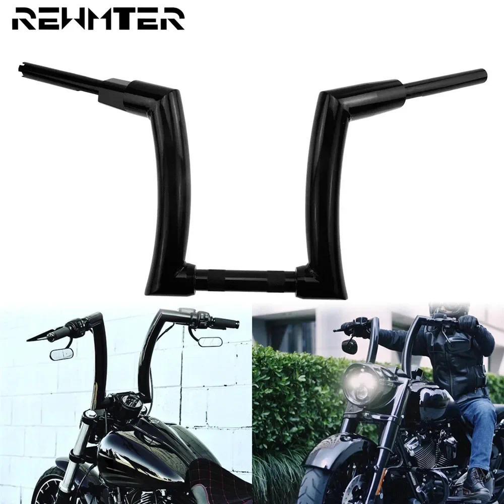 VC Motorcycle 12" 14" 16" Handlebars Handle Bar Iron Gloss Black For Harley Softail 2015-2021 Street