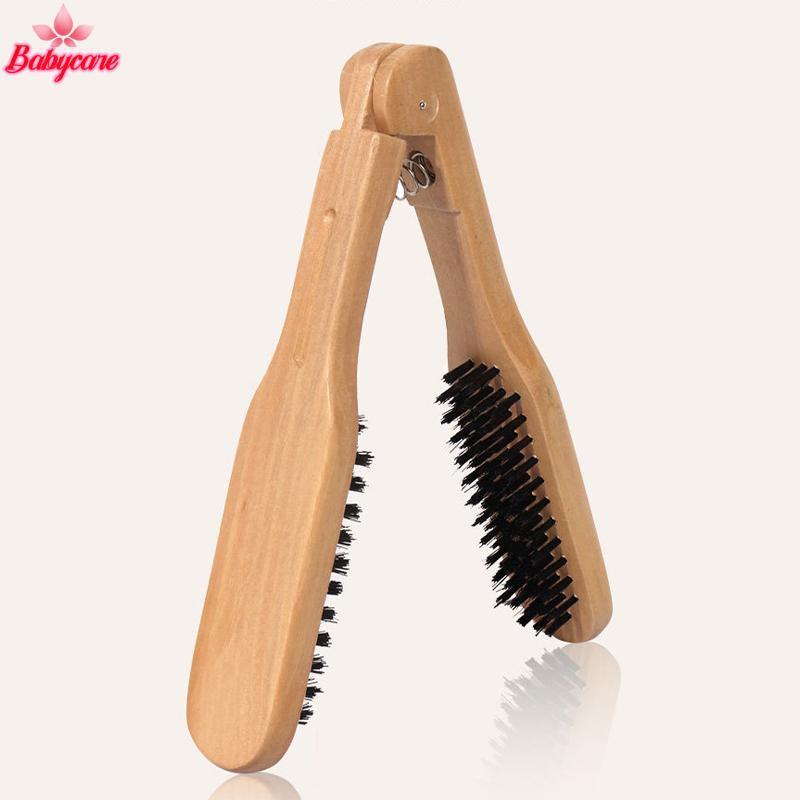 <BYCE-t> 1 ชิ้น Professional Hair Straightener Bristle ผมตรงแปรงคู่ V-Shapeb คลิปไม่เจ็บเครื่องมือจัดแต่งทรงผม DIY Home