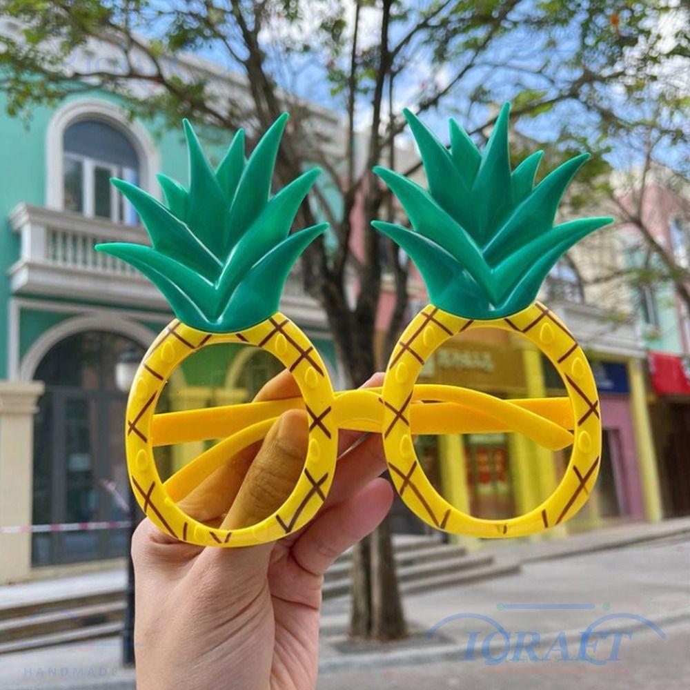 ICRAFT Luau Party Props, การออกแบบผลไม้อินเทรนด์ตลกแว่นกันแดดสับปะรด, ตกแต่งวันเกิดแปลกอุปกรณ์เสริมแต่งตัวสําหรับผู้หญิงและผู้ชาย