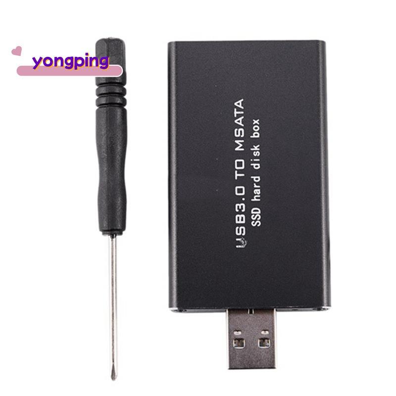 MSATA เป็น USB USB 3.0 ถึง MSATA SSD Enclosure HDD Case