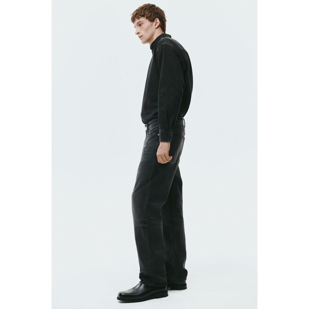 H&M(เอชแอนด์เอ็ม) กางเกงยีนส์ทรงหลวม (loose fit) Men Loose Jeans 0979945_7