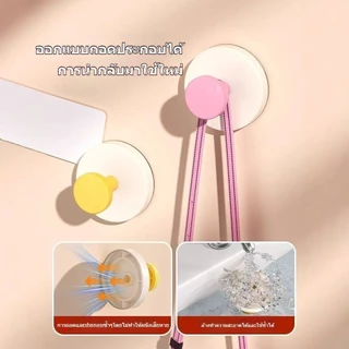 Novvia 🌈ตะขอถ้วยดูด หน้าท้อง แบบใช้ซ้ําได้ ต่อย-ฟรี ติดผนังอุปกรณ์แขวนผนังตะขอประตูสูญญากาศห้องน้ํา🌈