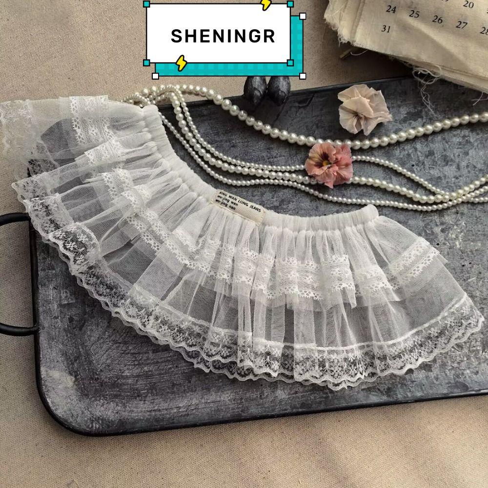 SHENING5R กระโปรงลูกไม้,ดูผ่านปัก Hollow Out กระโปรง, LACE-up Design Y2K Streetwear Harajuku Layering กระโปรงกางเกงยีนส์ตกแต่ง