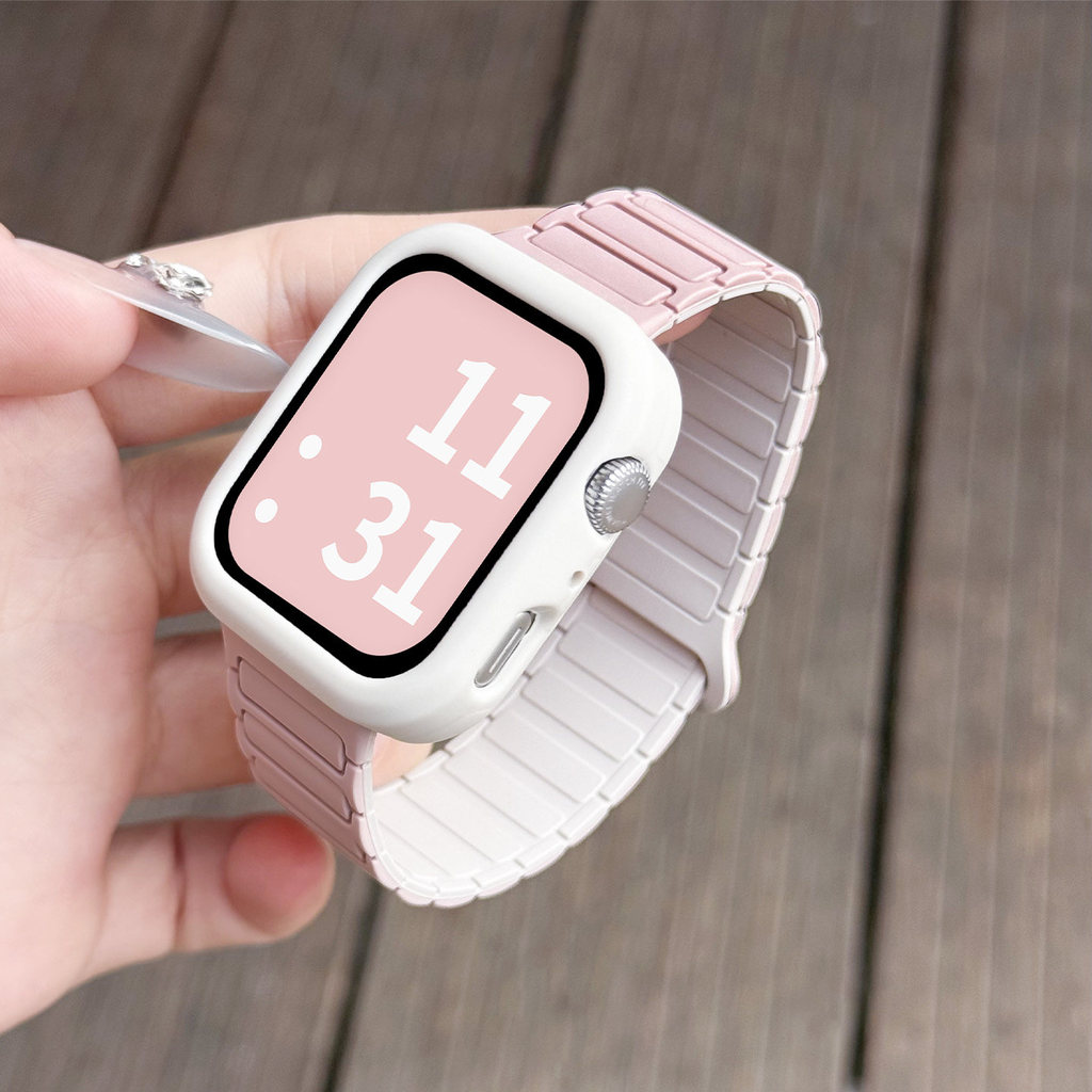 เกาหลีน่ารักซิลิโคน Strap + สําหรับ Huawei Watch Fit 5 4 Pro Smartwatch Band สร้อยข้อมือแม่เหล็กสายรัดข้อมือสําหรับ Huawei Watch Fit3 Fit4 Fit5