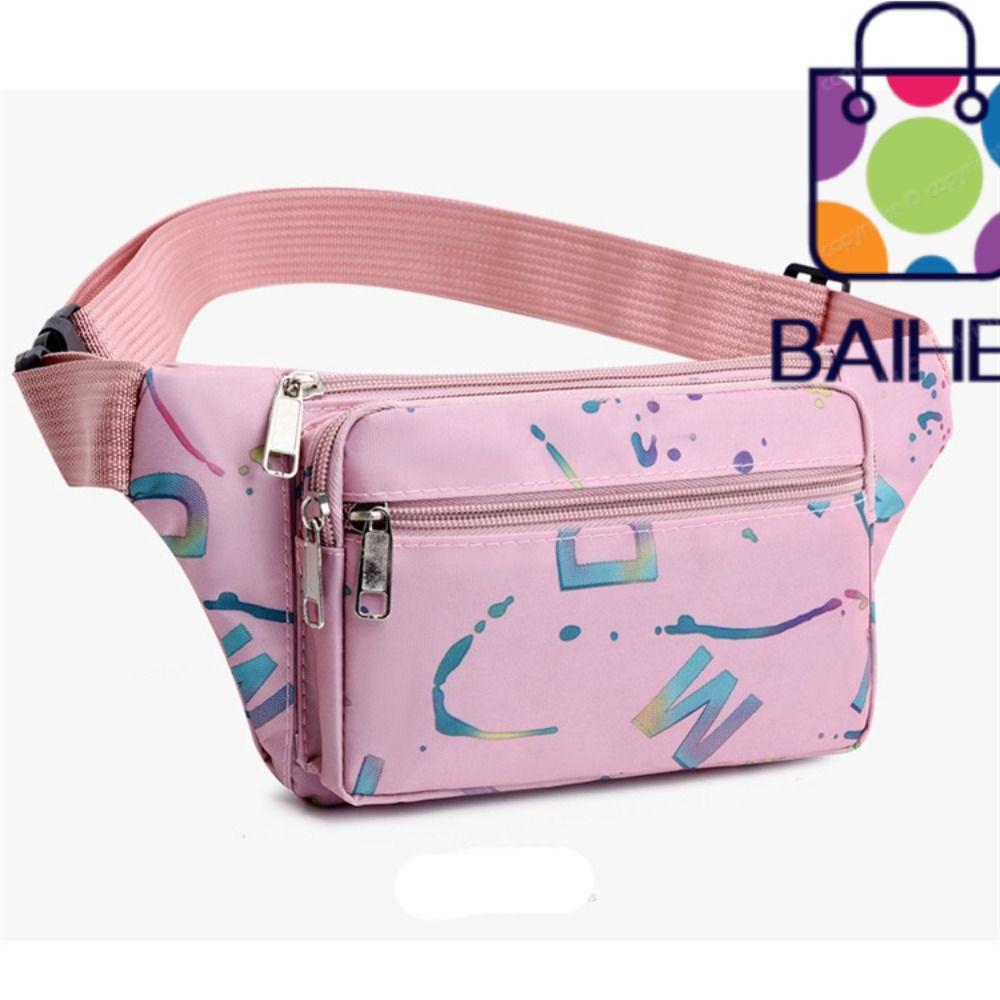 BAIHEE กระเป๋าคาดเอววิ่ง หลายกระเป๋า น้ําหนักเบา ความจุใหญ่ ป้องกันการโจรกรรม สําหรับผู้หญิง