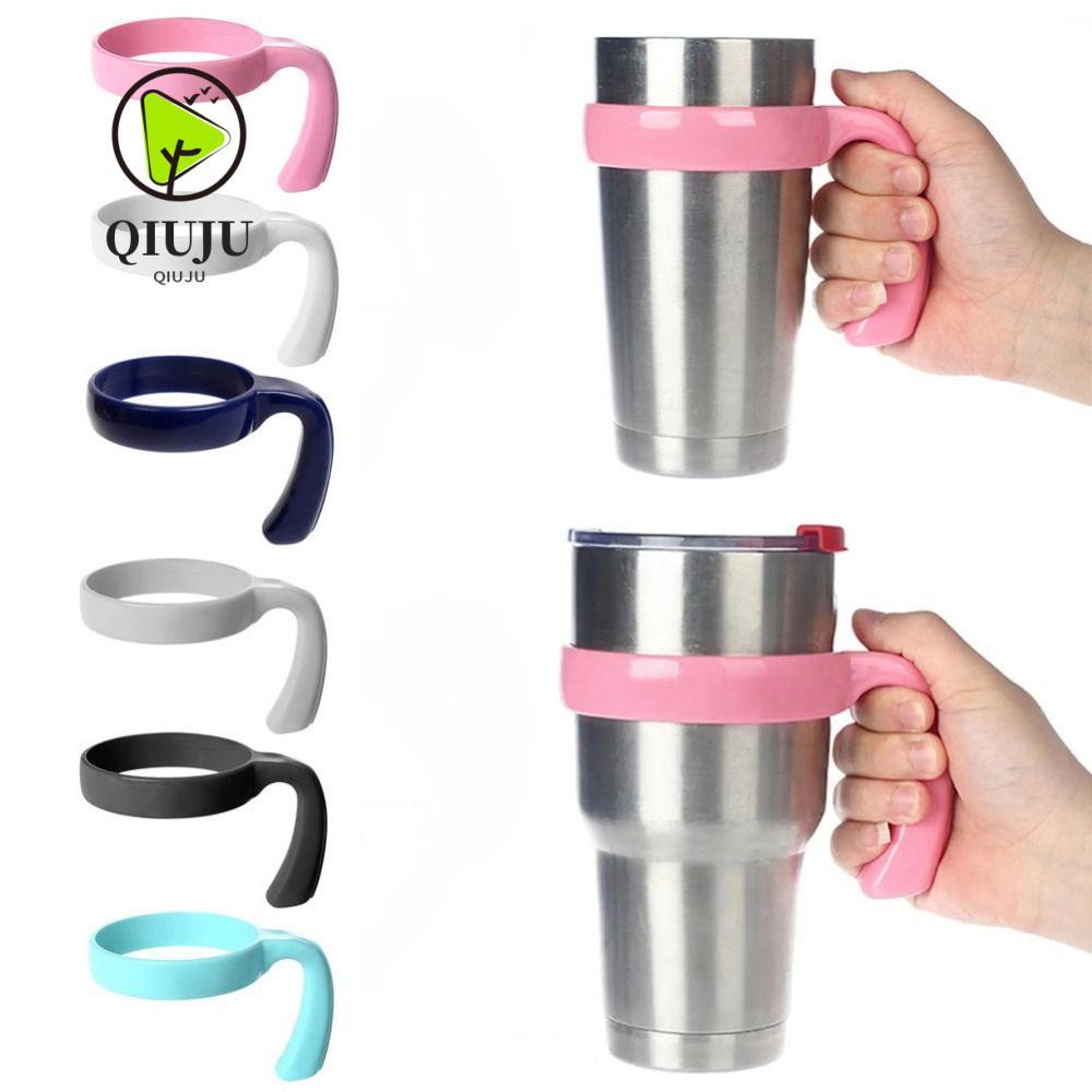 QIUJU 1 ชิ้นที่วางขวดน้ํา, Drinkware แก้วฐาน Tumbler ถ้วยจับ,ทนทานขวดอุปกรณ์เสริมแบบพกพา 6 สีถ้วยเครื่องดื่ม Rack สําหรับ Yetti Rambller 20 ออนซ์/30Oz