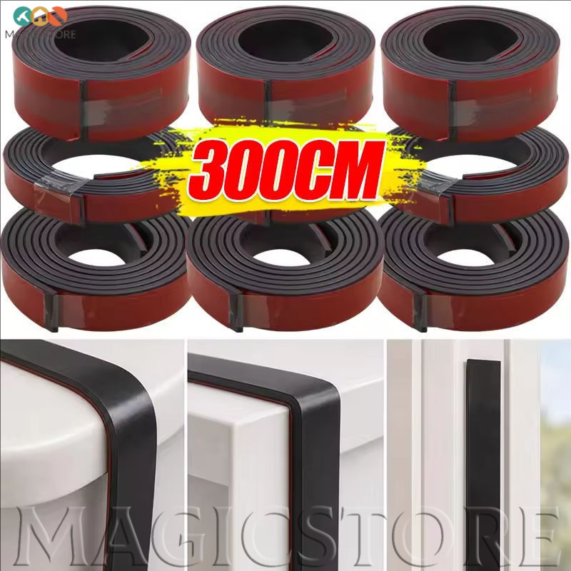 [H&L] 100/200/300CM - Magnet Self Adhesive Strip Tape Curtain Window Back กาวกันน้ํา Easy Cut กระดานดํา DIY Craft Home Office /ดีไซน์ใหม่