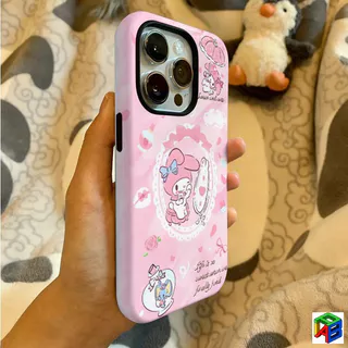 เคสสําหรับ Samsung A16/A17/A06/A07/A25/A26/A36/A37/A54/A55/A56/A57 น่ารักแต่งหน้ากระต่าย 2-in-1 สองชั้นเคสป้องกันการล่มสลาย
