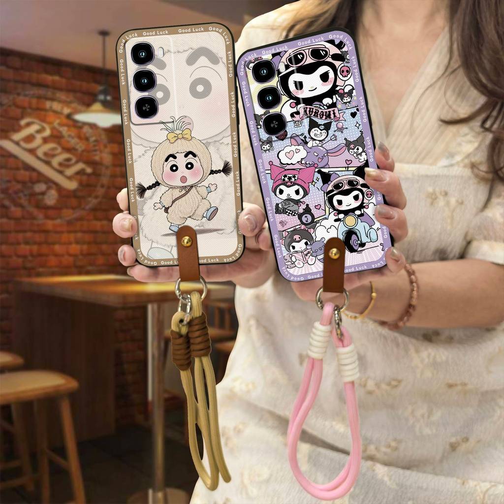 เต็มห่อป้องกันเคสโทรศัพท์สําหรับ eel City100 นุ่มกรณีปกหลังสร้อยคอเชือกเส้นเล็กกันน้ํา Anti-knock ออ