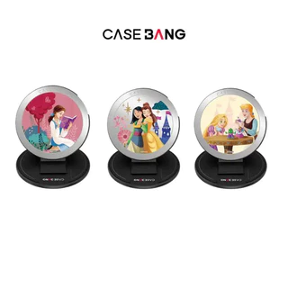 CASEBANG Disney Princess Phone Grip Stand, การออกแบบทรายดูด, เข้ากันได้แม่เหล็ก, โครงสร้างที่ถอดออกได้แม่เหล็ก