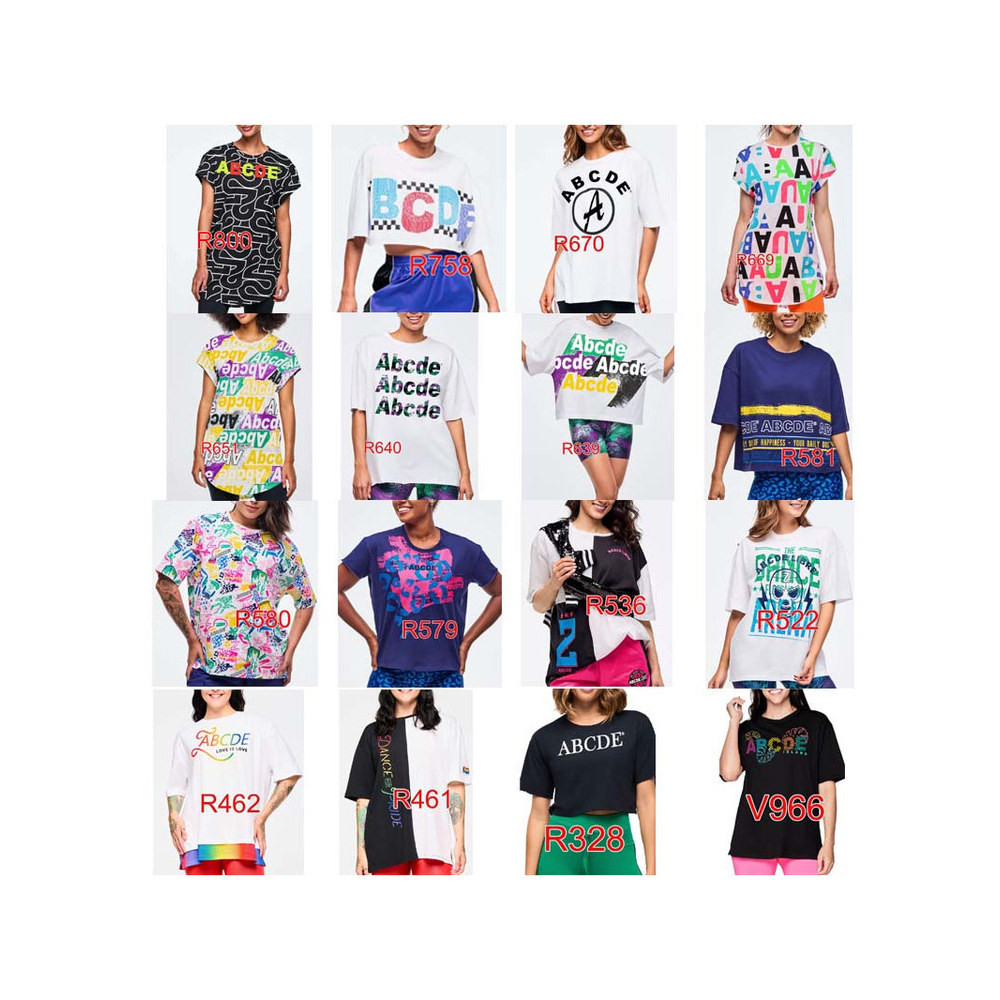 ZW ผู้ชายผู้หญิงเสื้อยืด 461 462 579 580 581 639 640 651 669 670 758 800