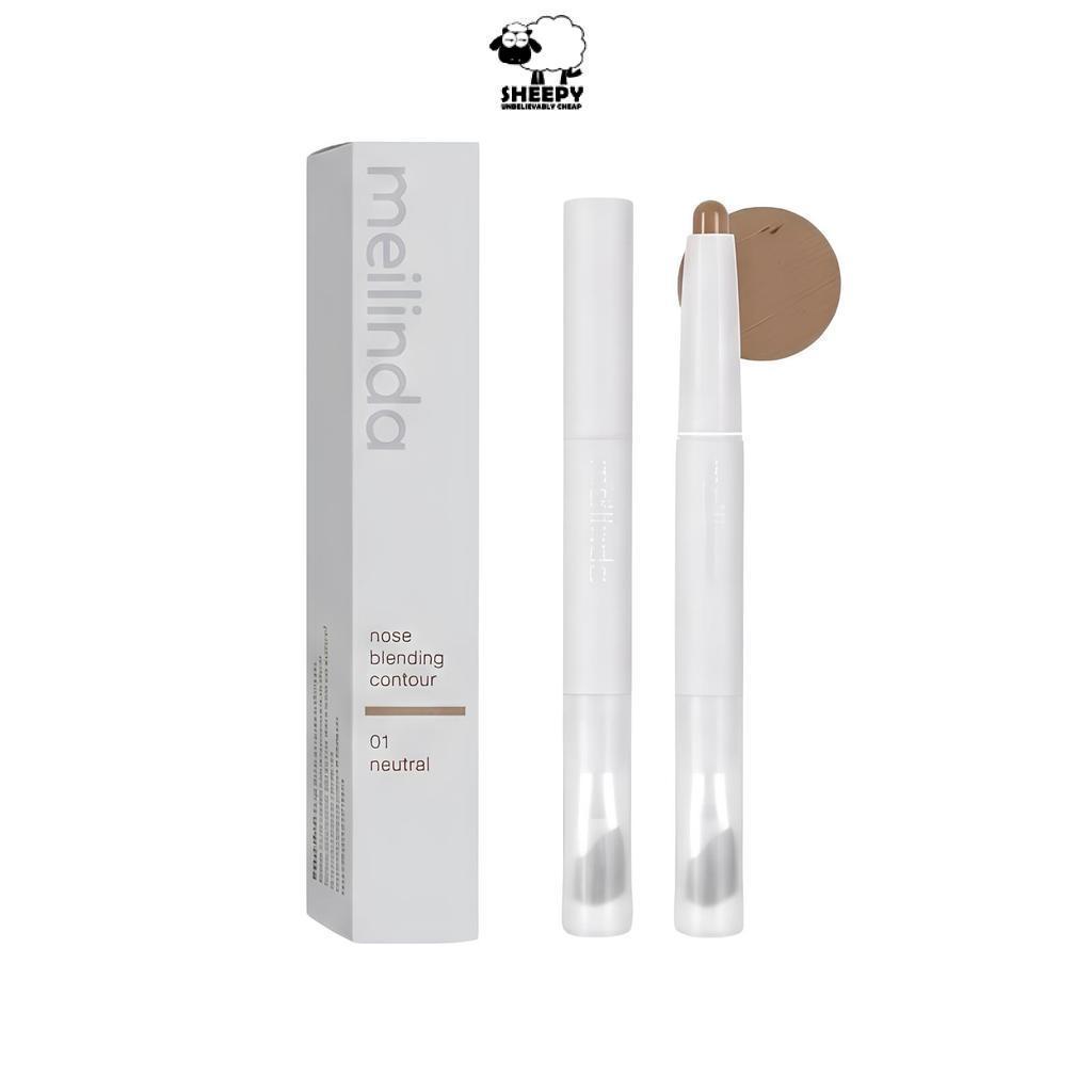 Meilinda Nose Blending Contour คอนทัวร์หน้าเรียว มีแปรงในตัว เนียนนุ่ม ธรรมชาติ (MC5110)
