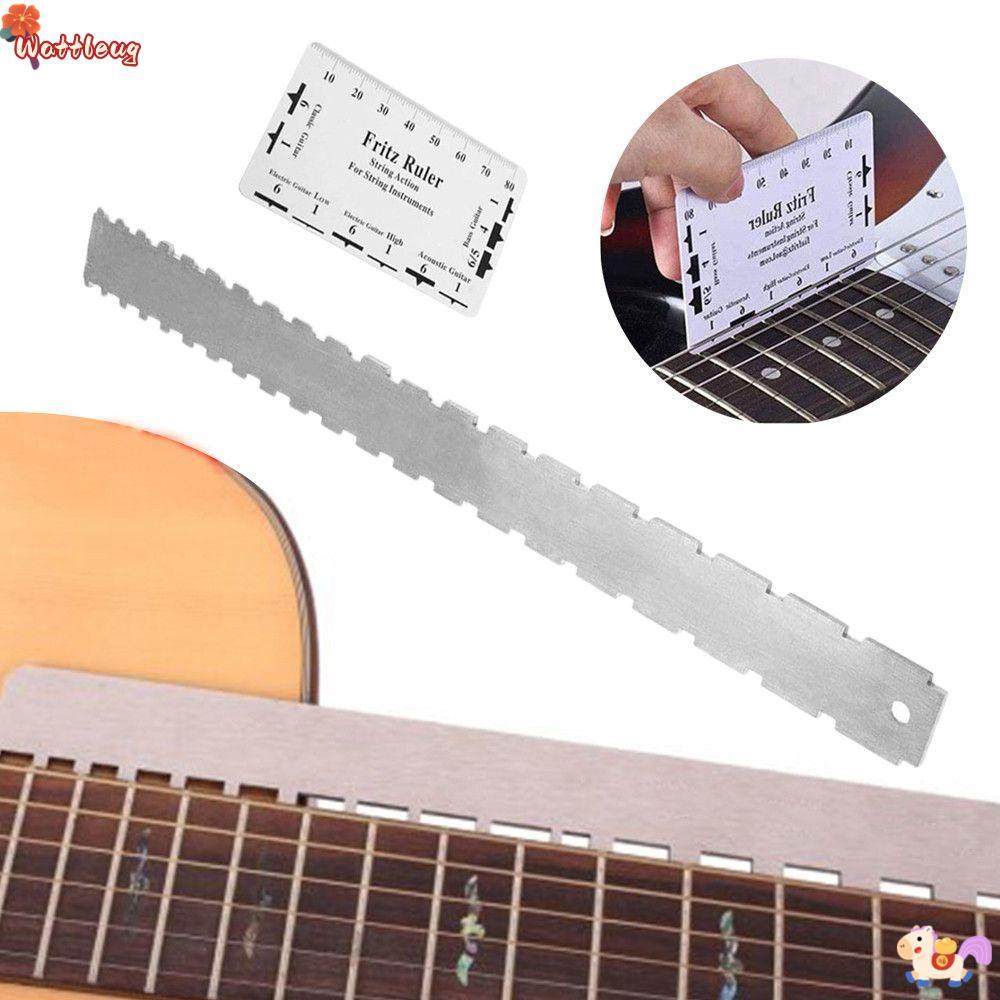 WATTLEUG กีตาร์คอ Acoustic Leveling Straight Edge พร้อม String Action ไม้บรรทัดสําหรับ Gibson สําหรั