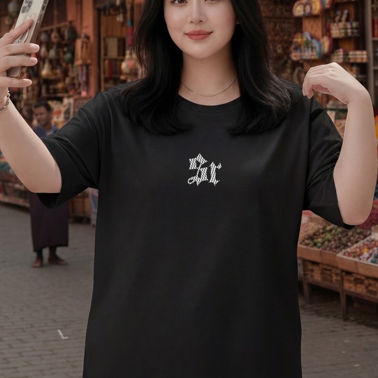 2R337 T เสื้อ Baju Perempuan สไตล์ Tshirt เสื้อผ้าผู้หญิง Crop Top Plus ขนาด Wanita ผู้หญิงสไตล์เกาห
