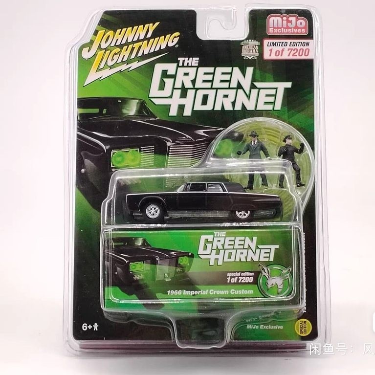 [คลังสินค้าพร้อม 1] Johnny Lightning 1/64 Chrysler Green Hornet Green Hornet+Doll Black ราคา 129 JL0