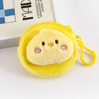 B-691 กระเป๋าสตางค์ ใส่ของใช้ ของจุ๊กจิ๊ก ลายกระตูนน่ารักขนนุ่ม 8cm