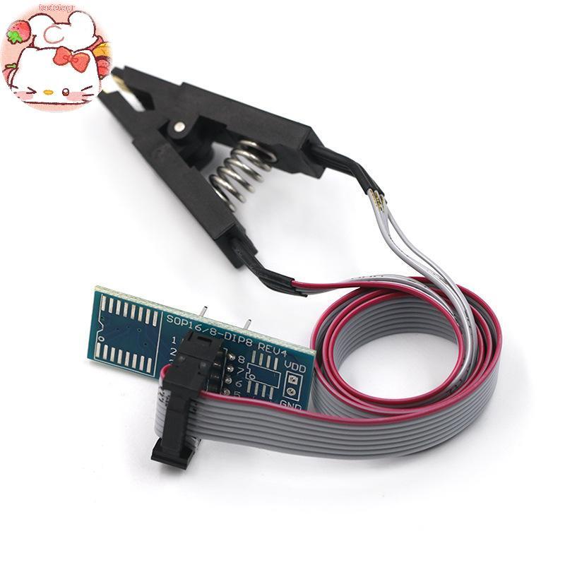 Tast CH341A 24 25 Series EEPROM แฟลช BIOS USB Programmer โมดูล + SOIC8 SOP8 ทดสอบคลิปสําหรับ EEPROM 