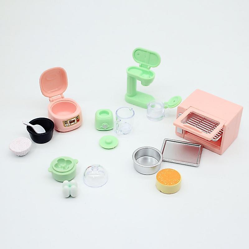 Blossom Bazaar 1/12 ตุ๊กตาจําลองเครื่องครัวชุดตุ๊กตาเตาอบหม้อหุงข้าวตุ๊กตา House Miniature เฟอร์นิเจ