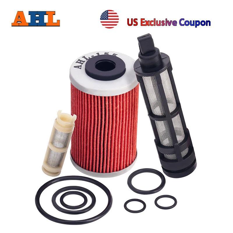 AHAHL Motorcycle Oil Filter Kit For 390 ADVENTURE RC390 RC 390 R CUP ADAC RC390R 90238015010 High Qu