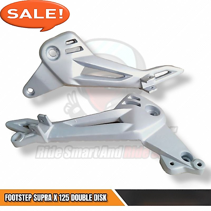 Footstep Supra X 125 DD Step Supra X 125 DD One Set RST คุณภาพสูง รับประกัน Variants สีเงิน