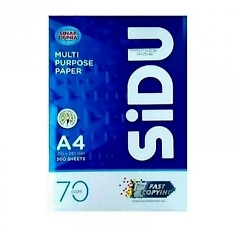 HVS/HVS PAPER 70 GRAM A4 SIZE SINAR DUNIA ยี่ห้อ