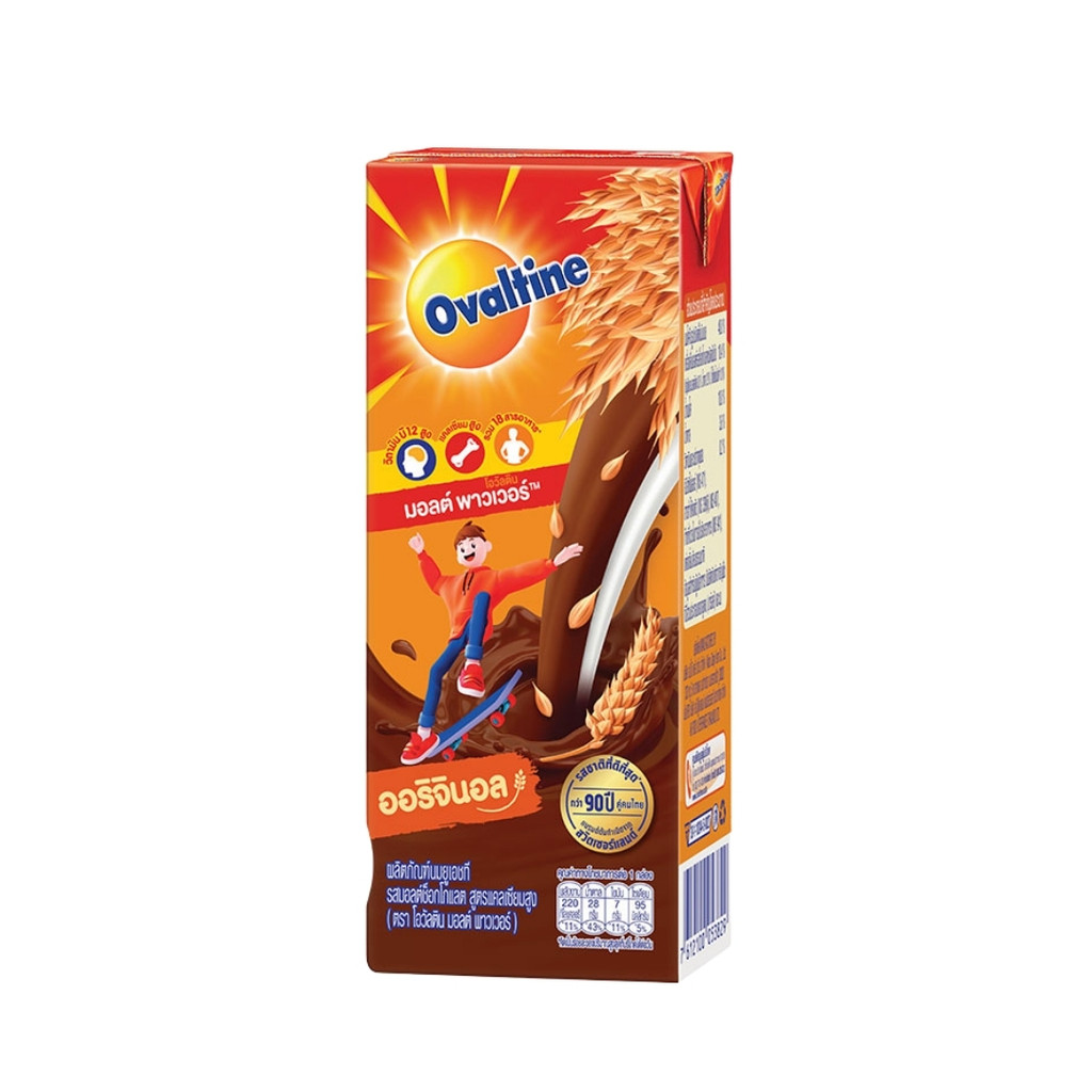โอวัลติน สมาร์ท นมมอลต์ช็อกโกแลตยูเอชที Ovaltine Smart Choc Malt UHT 110ml.