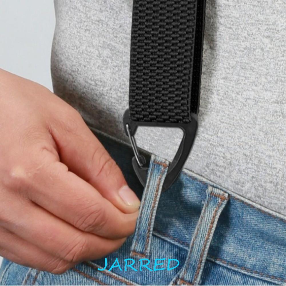 JARRED สายรัดทํางาน, Heavy Duty 3.8 ซม.กว้าง X-Type Suspenders,แฟชั่นElegant Anti-slip 4 Gripper Claspsยืดหยุ่นกางเกงวงเล็บผู้ชายของขวัญ