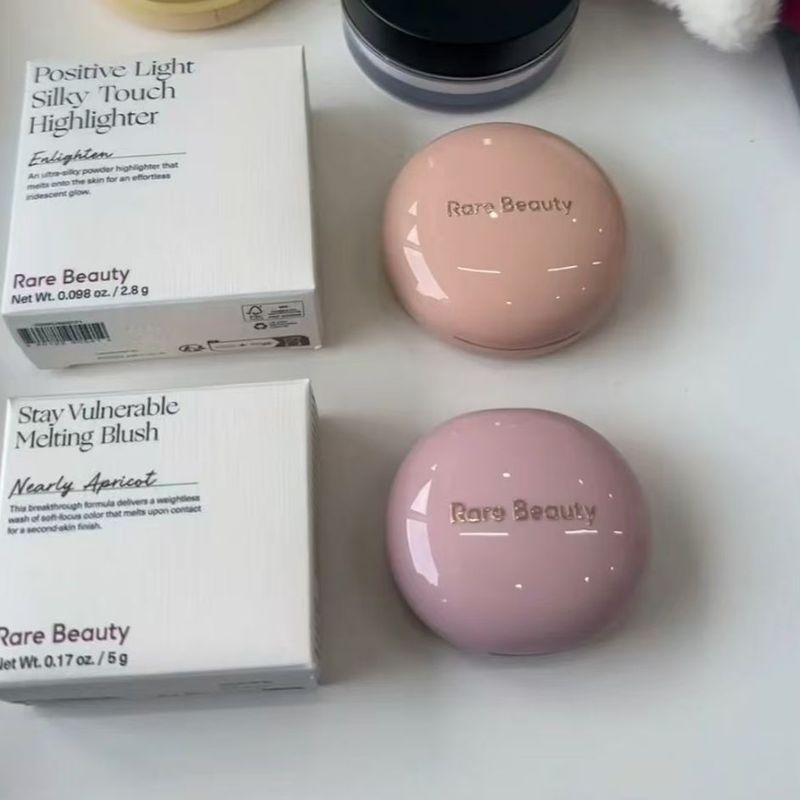 สหรัฐอเมริกา RareBeauty Serina New Gloss Blush Cream Mauve/Rose Ready Stock ผมตรง 6-10t