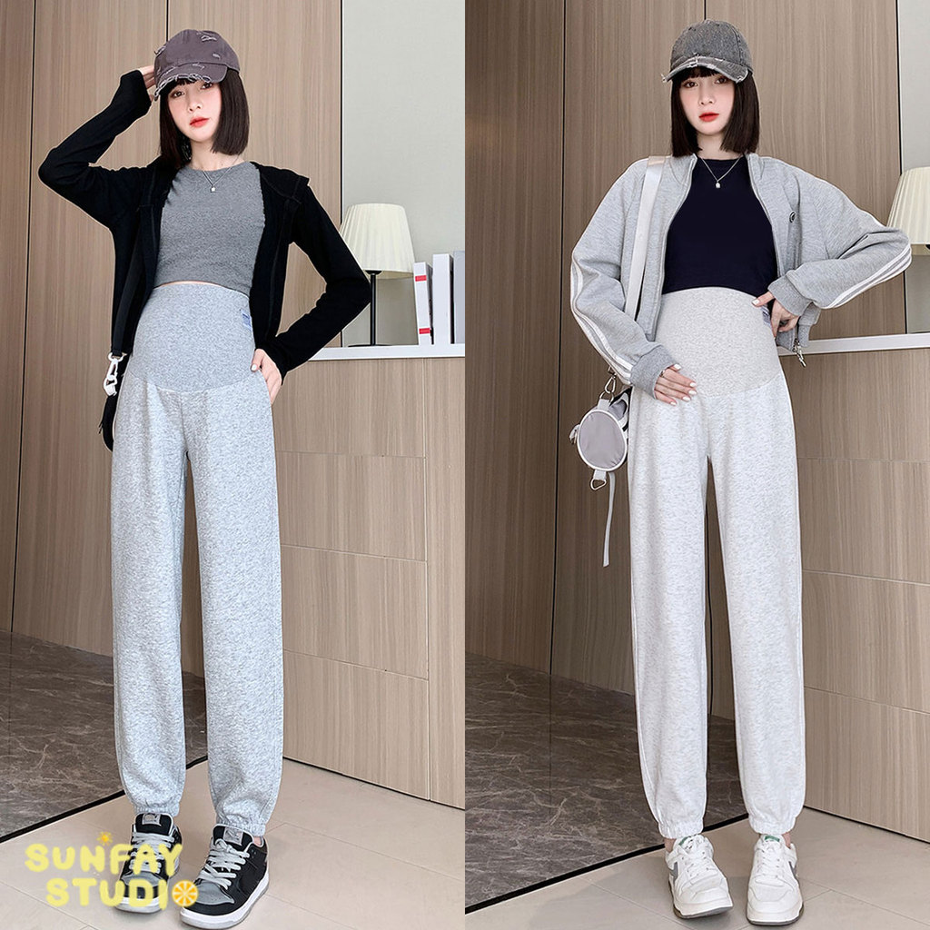 กางเกงคนท้องลำลอง ขาจั๊ม ทรงกระบอกหลวม รองรับหน้าท้อง พรางหุ่น ใส่สบาย สำหรับคุณแม่ตั้งครรภ์