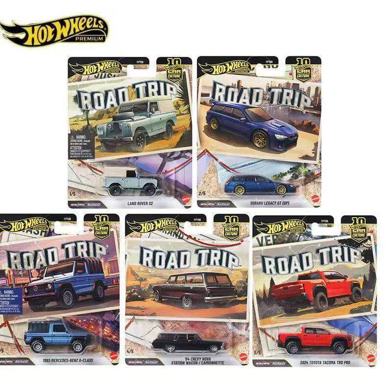 26 Hot Wheels Car Culture FPY86 Road Travel Set Land Rover Benz Subaru Iron Sole Rubber Car Model