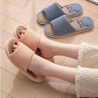 SY SHOP899 รองเท้าแตะ รองเท้าใส่ในบ้าน ( ลายหมี ) ใส่ในออฟฟิศ พื้นมีกันลื่น NO.T822 (แนะนำเพิ่ม2ไซส์ ) [COD]