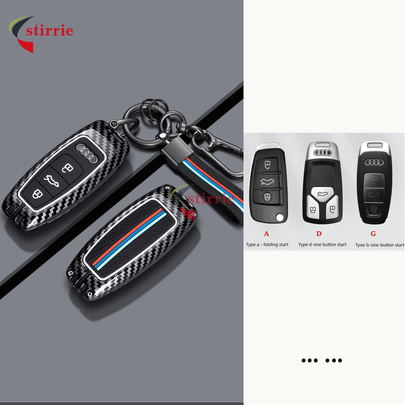 สําหรับ Audi A1 A3 A6 A6L Q2 Q3 Q7 TTS R8 S6 RS3 A4 B9 Q5 TT 8S Protector ฝาครอบกุญแจรถ Fob พวงกุญแจ