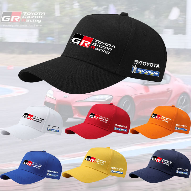 2026ย้อนยุคหมวกเบสบอล  Gr TOYOTA Fleet กลางแจ้ง TOYOTA Racing Leisure Sunshade Lovers หมวกเส้นรอบวงหัวใหญ่ UQL2S-5XL