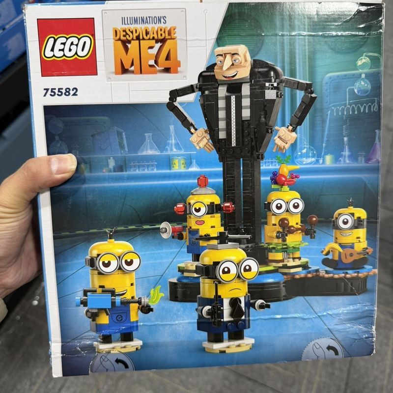 75582 สีเหลืองบุคลิกภาพ Gru เครื่องประดับการศึกษาประกอบอาคารบล็อกของเล่นของขวัญ
