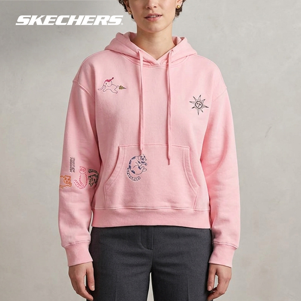 Skechers สเก็ตเชอร์ส เสื้อฮู้ดยูนิเซ็กส์ Unisex Apo Collection Hoodies Apparel - SL125U567-PNK