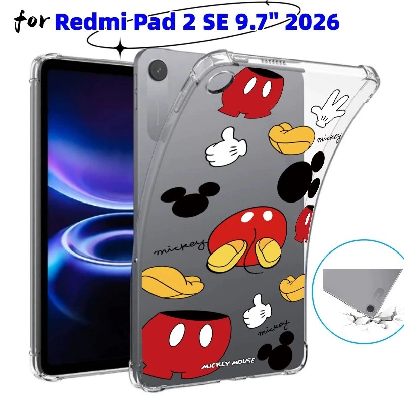 สําหรับ Redmi Pad 2 9.7 WiFi 4G 2026 แท็บเล็ต For Xiaomi Redmi Pad2 9.7 inch โปร่งใส TPU ถุงลมนิรภัยนุ่มกันกระแทก 002