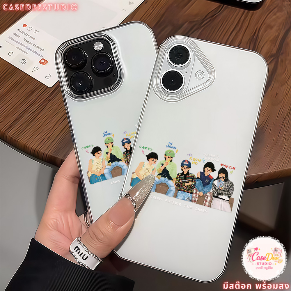 เคสมือถือเรดมี่ ของมาใหม่ ไอดอลบอยกรุ๊ป ชื่อดัง เคสแข็งแบบขาวใสครีม for Redmi NOTE14PRO5G 10A 9T 12C