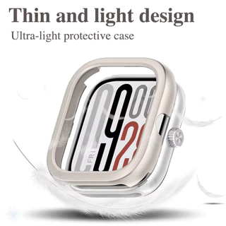 กรณีซิลิโคนสายรัด PC for Smartwatch Xiaomi Redmi Watch 6 5 4 ผู้ป้องกันหน้าจอ ฝากกันชน สายรัดยาง อุปกรณ์เสริมสร้อยข้อมือ