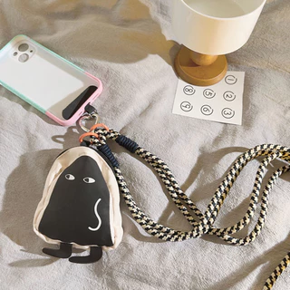 Phone Lanyard with Pouch Crossbody Rotating Strap Shockproof Dust Proof for Mobile Easy Install