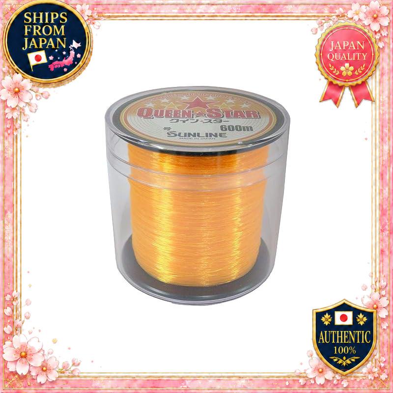 SUNLINE Quin Star Nylon Fishing Line 600m No. 2-30 Blue/Pink/Yellow/Mist Gray/Clear