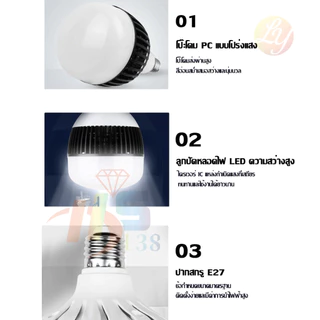 หลอดไฟ LED E27 200W 300W 400W วัตต์ BULB หลอดไฟพลังงานสูงหลอดไฟ