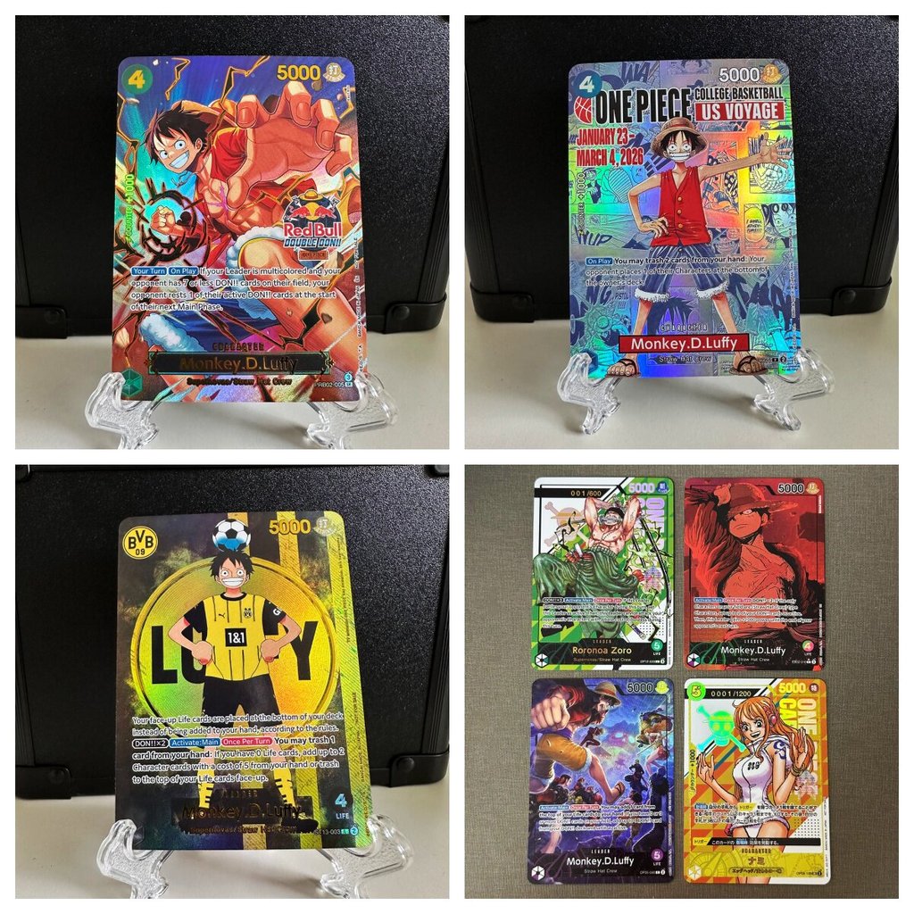คุณภาพสูง One Piece OPCG Card DIY โฮมเมด Kanami Zoro z ฟุตบอล Luffy Red Bull Luffy
