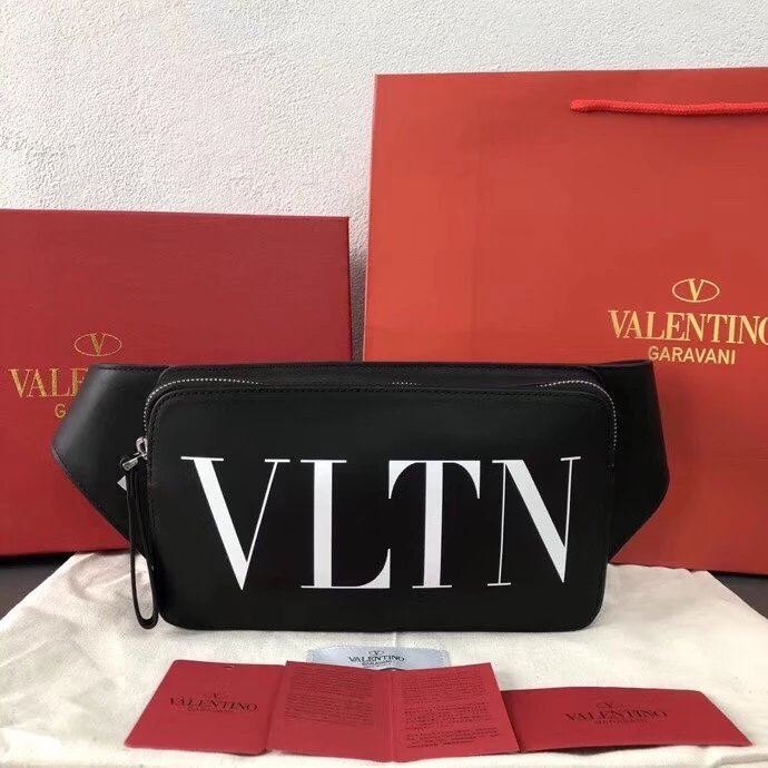 กระเป๋าสไตล์วาเลนติโน VLTN กระเป๋าคาดเอว Takes Away All-Match หล่อและปฏิบัติผู้ชายผู้หญิงใช้ธุรกิจบร
