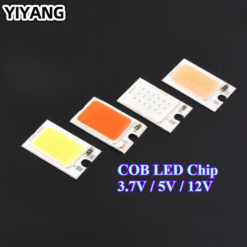 Mini COB ชิป LED แหล่งกําเนิดแสงสี่เหลี่ยม 3.7 V/5 V/12 V หลายสีแผง LED สําหรับไฟ DIY